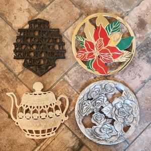 Vintage Trivets Set Of 4